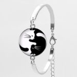 Yin and Yang Cat Bracelet
