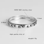 Cute Cat Pawprints Ring