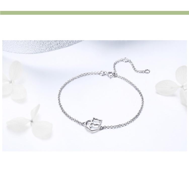 Silver Cat Ear Bracelet