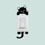 Cute Cat Light Switch Wall Decal