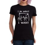 I Do What I Want Sassy Cat T-shirt