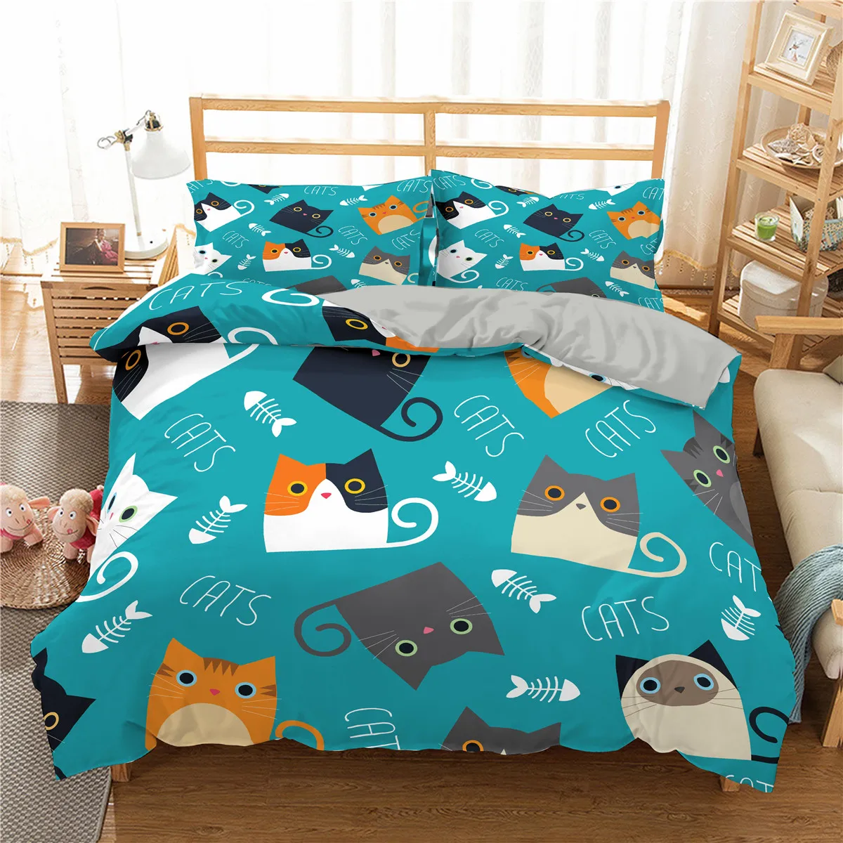 Kitty Cat Duvet Set - 2/3pcs