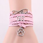 Cute Braided Infinity Love Cats Charm Bracelet