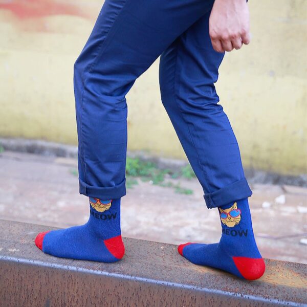 Cartoon Cat Men's Socks