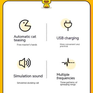 Cute Flapping Duck Cat Toy