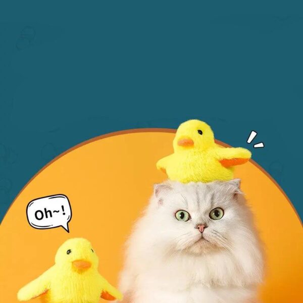 Cute Flapping Duck Cat Toy