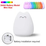 Kid's Bedroom Cute Cat LED Night Light