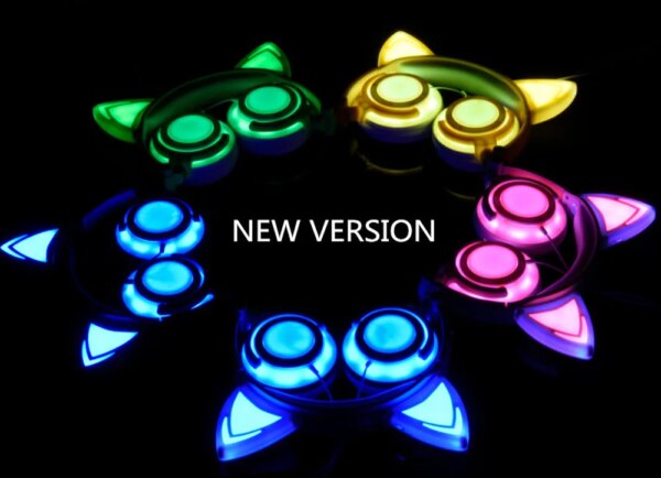 LED Cat Ear Headphones