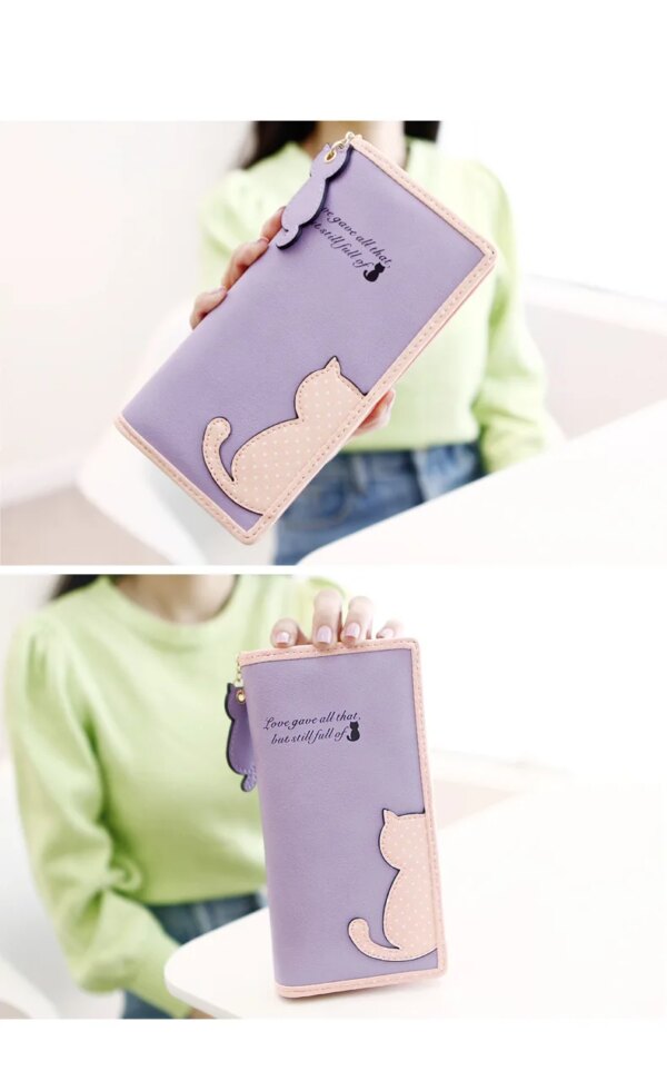 Ladies Cute Cat Wallets
