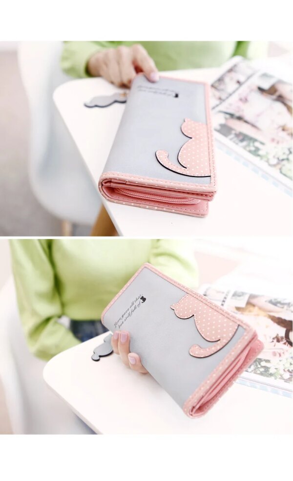 Ladies Cute Cat Wallets