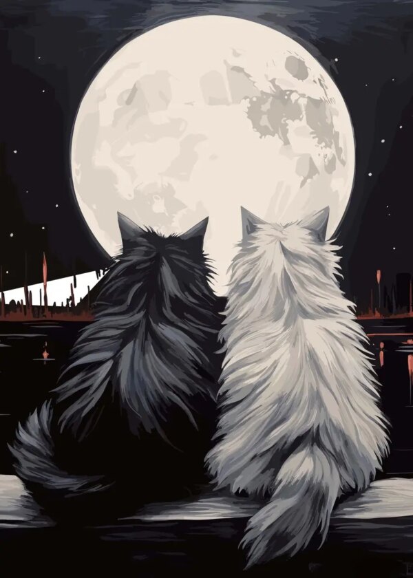 Cute Cat Canvas Paintings