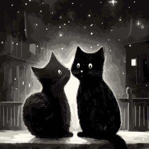 Cute Cat Canvas Paintings