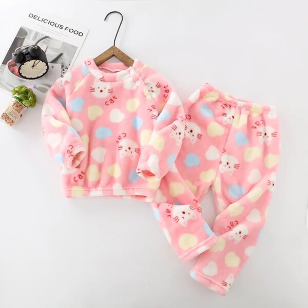 Winter Warm Girls Pajamas Set Winter Warm Girls Pajama Set