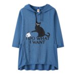 Women's Oversized Cat Hoodie