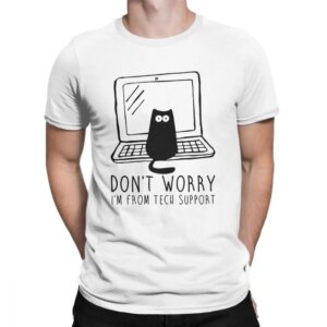 Don’t Worry I’m From Tech Support Cat T-Shirt