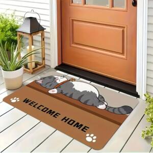 Cute Cat Entrance Door Mat