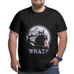 Murderous Black Cat With Knife T-Shirt – Funny Cat Tee for Men