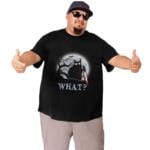 Murderous Black Cat With Knife T-Shirt – Funny Cat Tee for Men