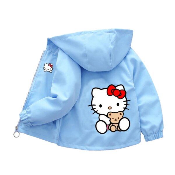 Hello Kitty Cartoon Hooded Jacket for Kids