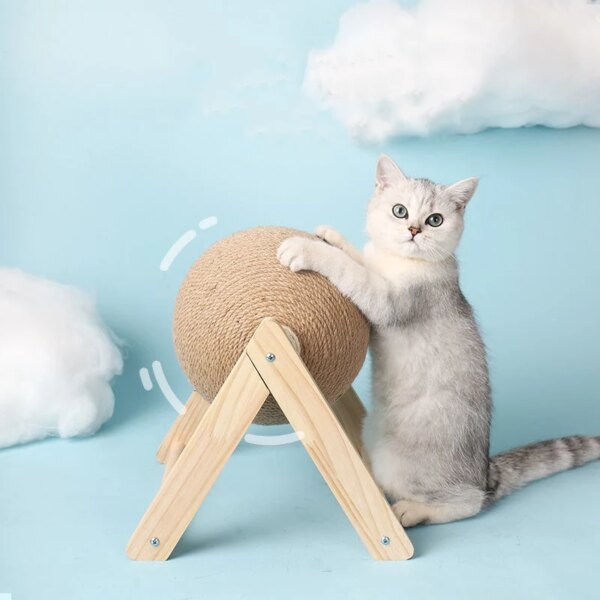 Cat’s Small Rotating Sisal Ball Scratcher Cats Small Rotating Sisal Ball Scratcher