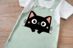 Baby Cute Black Cat Romper