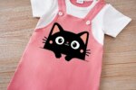 Baby Cute Black Cat Romper