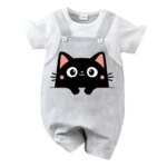 Baby Cute Black Cat Romper