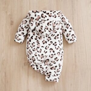 Baby Leopard Print Cat Romper