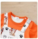 Baby Lion Print Short Sleeve Romper