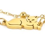 223836-00lvaf.jpg Stainless Steel Cute Cat Bracelet