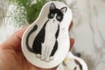 223987-dvg64h.jpg Japanese Style Cat Ceramic Sauce Dish