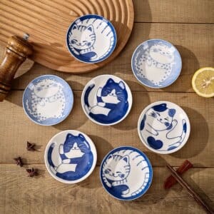 Japanese Style Cat Ceramic Sauce Dish