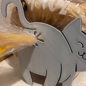 Funny 3D Cat Butt Bread Bag Clips