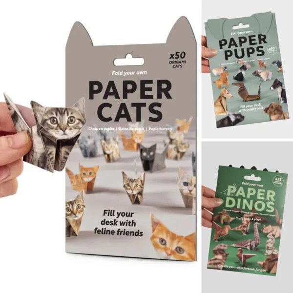 DIY Origami Paper Cat Folding Set