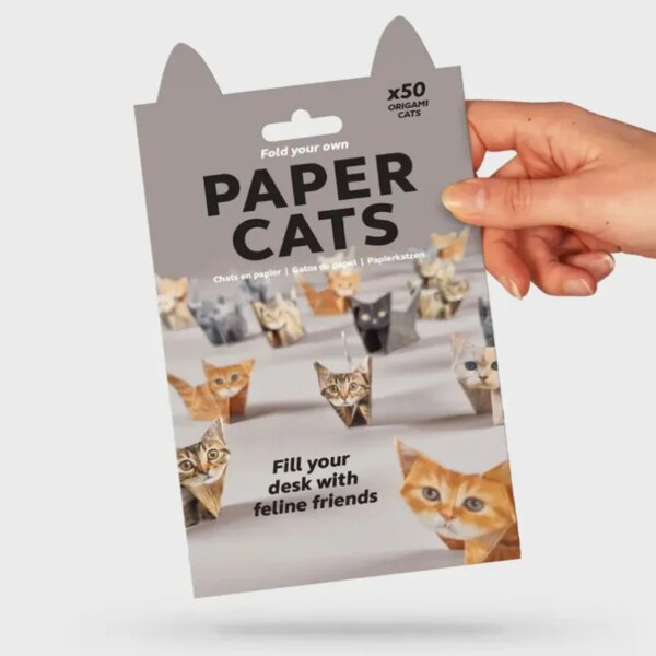 DIY Origami Paper Cat Folding Set