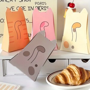 Cute Cat Paper Candy Gift Boxes