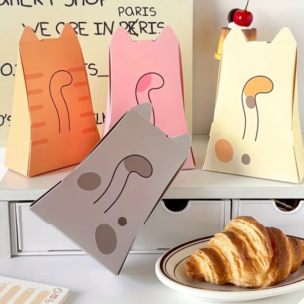Cute Cat Paper Candy Gift Boxes