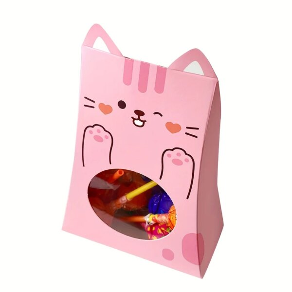 Cute Cat Paper Candy Gift Boxes