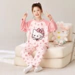 225358-ic5imb.jpg Hello Kitty Coral Fleece Pajama Set for Girl