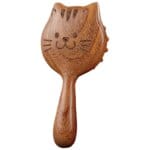 Sandalwood Cat Shape Scalp Massage Brush