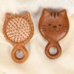 cute cat sandalwood air cushion hair comb