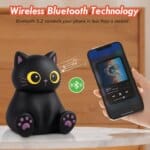 Cute Black Cat Bluetooth Speaker