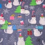 Christmas Cat Fabric