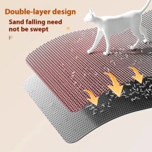 extra large cat litter mat