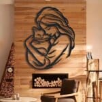 cat lover metal wall art silhouette