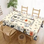 229439-06j7bw.jpg KittyCat Printed Tablecloth