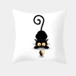 cute cartoon cat cushion cover