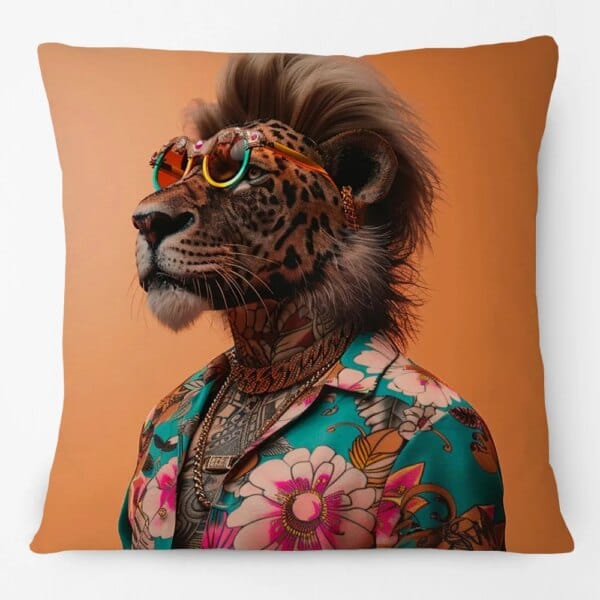 Funky Feline Decorative Cushion Cover