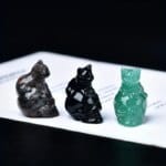 231355-53syfc.jpg Natural Crystal Cat Skull Figurine