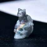 231355-9dqk2u.jpg Natural Crystal Cat Skull Figurine